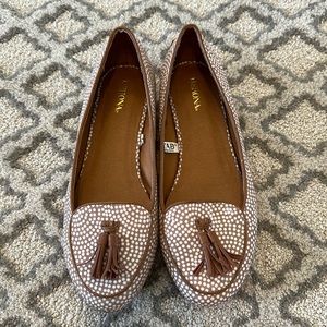 Polka Dot Tassel Loafers NEW (no box)